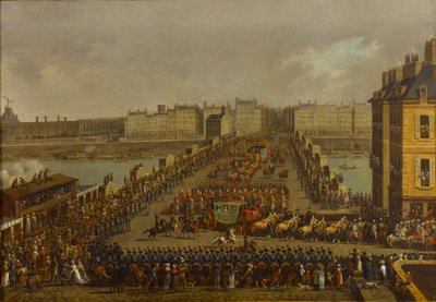 La procession impériale en route pour la cérémonie de couronnement le 2 décembre 1804 - Jacques Bertaux