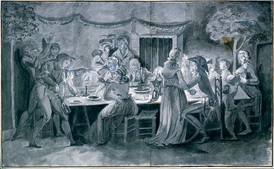 Dîner de noces pendant la Révolution - Jacques Bertaux