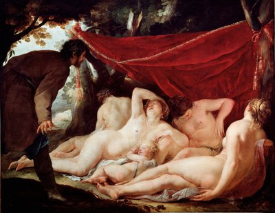 Vénus et les Grâces surprises par un mortel - Jacques Blanchard