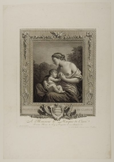 Premier Âge de Cupidon (gravure) - Jacques Bouillard
