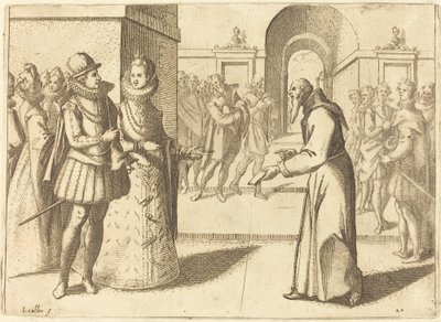 Un Capucio apportant les remerciements du roi de Bavière - Jacques Callot