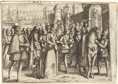 Arrivée à Valence [recto] - Jacques Callot