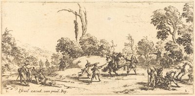 Attaque de voyageurs sur la route - Jacques Callot