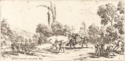 Attaque de Voyageurs sur la Route - Jacques Callot