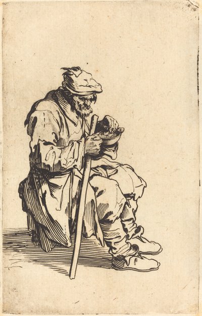 Mendiant mangeant, c.1622 - Jacques Callot