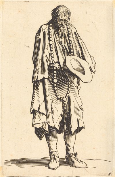 Mendiant avec un chapelet - Jacques Callot