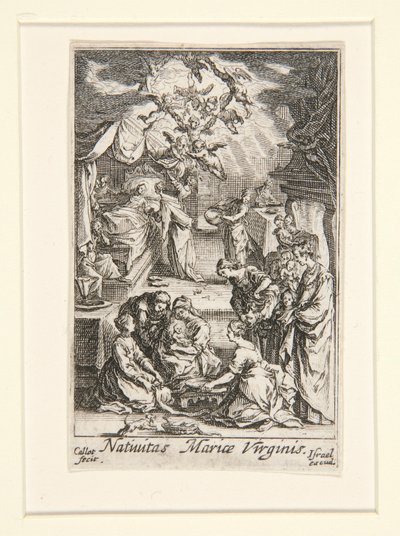 Naissance de la Vierge, n° 2 de La Vie de la Vierge - Jacques Callot