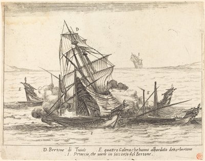 Embarquement du Bertone, 1617 - Jacques Callot