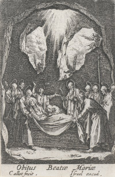 Enterrement de la Vierge, no. 12 de La Vie de la Vierge - Jacques Callot