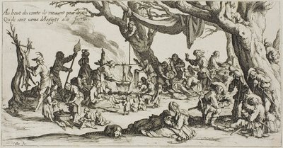 Le campement des gitans : La préparation de la fête - Jacques Callot