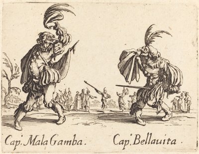 Cap. Mala Gamba et Cap. Bellavita - Jacques Callot