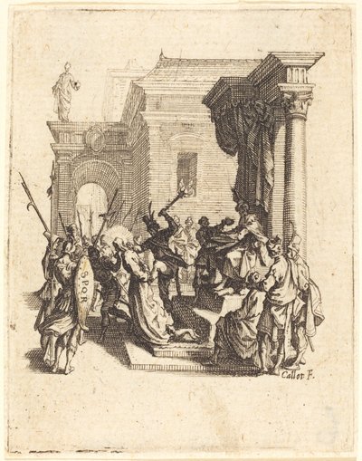 Christ condamné à mort par Pilate, vers 1624-1625 - Jacques Callot