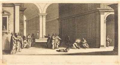 Le Christ lavant les pieds des apôtres - Jacques Callot