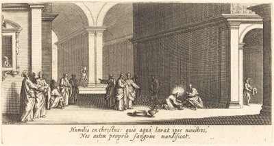 Le Christ Lavant les Pieds des Apôtres - Jacques Callot