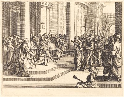 Le Christ et la femme prise en adultère, 1635 - Jacques Callot