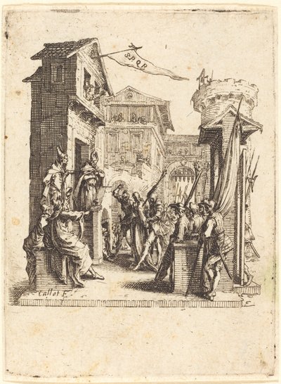 Christ devant Caïphe, c. 1624-1625 - Jacques Callot