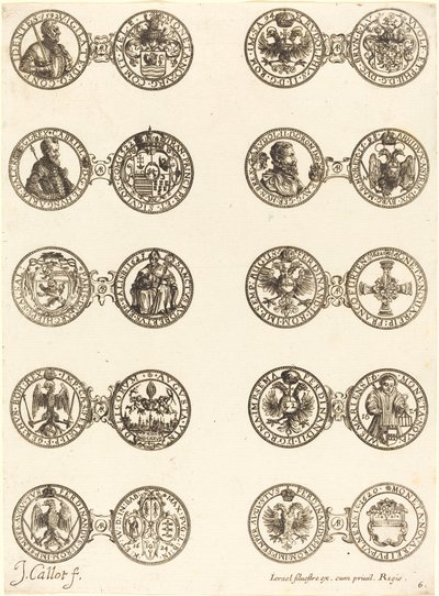 Pièces de monnaie [plaque 6] - Jacques Callot
