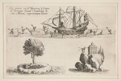 Combat à la Barrière, Cette entrée est de Monsieur le Comte de Brionne Grand Chambellan de son Altesse, représentant Jason - Jacques Callot