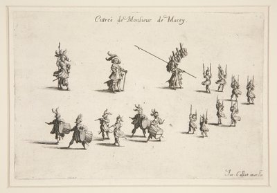 Combat à la Barrière, Entrée de M. de Macey - Jacques Callot