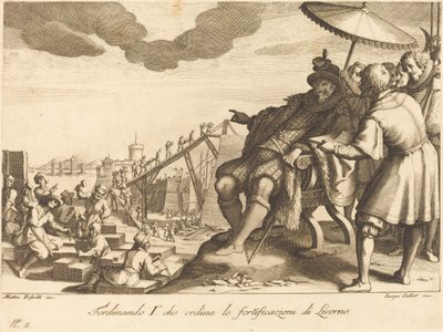 Construction et fortification du port de Livourne - Jacques Callot
