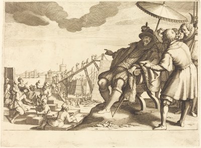 Construction et fortification du port de Livourne - Jacques Callot
