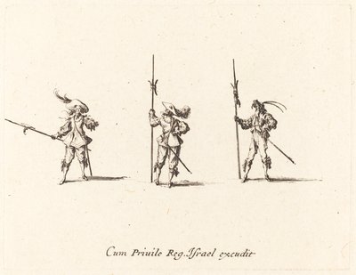 Exercice avec hallebardes - Jacques Callot
