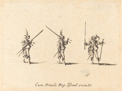 Exercice avec le mousquet - Jacques Callot