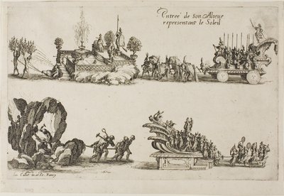 Entrée de Son Altesse, représentant le Soleil, du Combat à la barrière - Jacques Callot