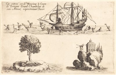 Entrée de M. le Comte de Brionne, Grand Chambellan de Son Altesse, représentant Jason, 1627 - Jacques Callot