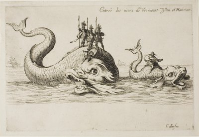 Entrée de Mm. de Vroncourt, Tyllon et Marimont, de Le Combat à la barrière - Jacques Callot