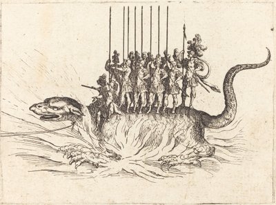 Entrée de Monseigneur Henry de Lorraine, Marquis de Moy, sous le nom de Pirandre - Jacques Callot