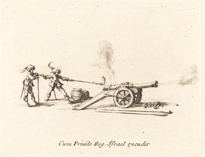 Tir du canon, 1634-1635 - Jacques Callot