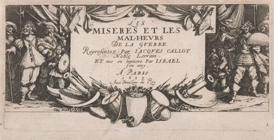 Frontispice pour Les Grandes misères de la guerre - Jacques Callot