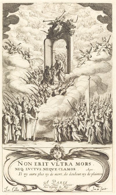 Frontispice pour "Le Calendrier des Saints" - Jacques Callot