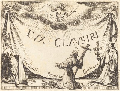 Frontispice pour "La lumière du cloître" - Jacques Callot