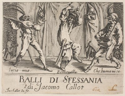 Frontispice, de Balli di Sfessania - Jacques Callot