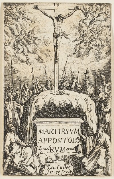 Frontispice, extrait des Martyres des Apôtres - Jacques Callot