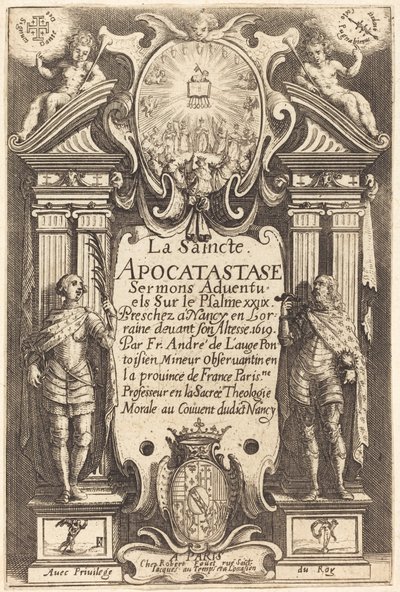 Frontispice de la Sainte Apocatastase - Jacques Callot