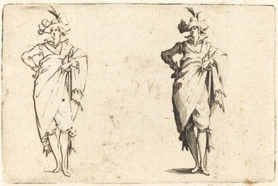 Gentleman Vu de Face avec Main sur la Hanche - Jacques Callot