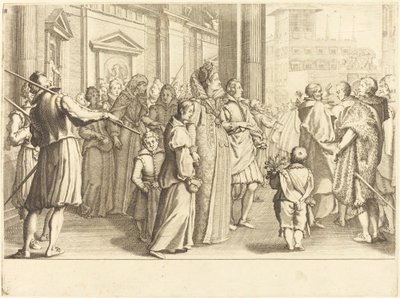 Grande Duchesse à la procession des jeunes filles - Jacques Callot