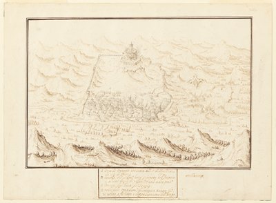 Vue isométrique de Torra de Ottaggio - Jacques Callot