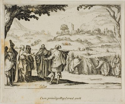 Jésus avec les Pharisiens, extrait du Nouveau Testament - Jacques Callot