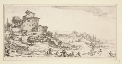 La chasse au cerf, de Paysages pour Giovanni de Medici - Jacques Callot