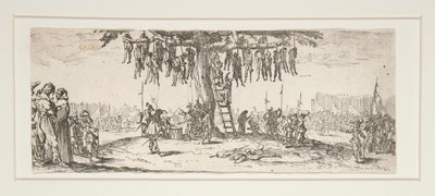 La pendaison de Les grandes misères de la guerre - Jacques Callot