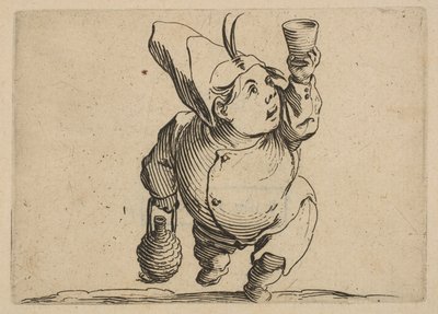 Le Buveur vu de Face, de Varie Figure Gobbi - Jacques Callot