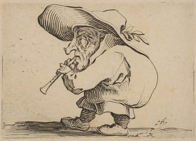 Le joueur de flageolet, de Varie Figure Gobbi - Jacques Callot