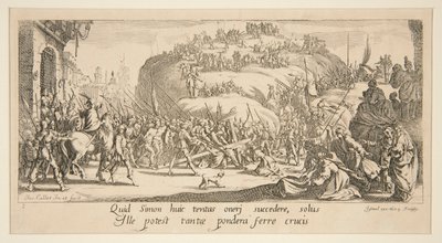 Le Portement de croix, de La Grande passion - Jacques Callot