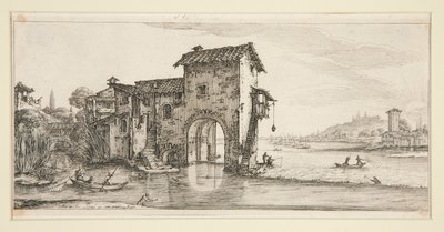 Le moulin à eau, des Paysages pour Giovanni de Medici - Jacques Callot