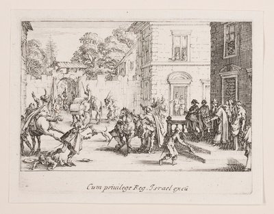 Les adieux, de la série La vie de l - Jacques Callot