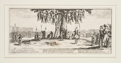 Les grandes misères de la guerre : No. 11 - La pendaison - Jacques Callot